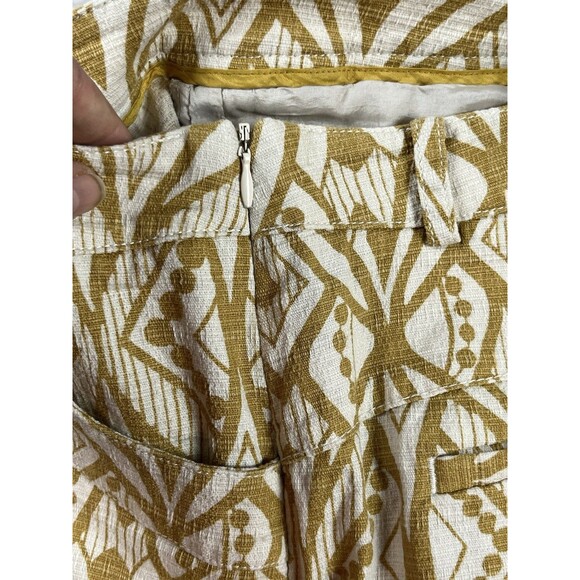 Anthropologie Elevenses Shorts Womens 0 Tiled Tide Dress Geometric Boho Preppy - Picture 9 of 13
